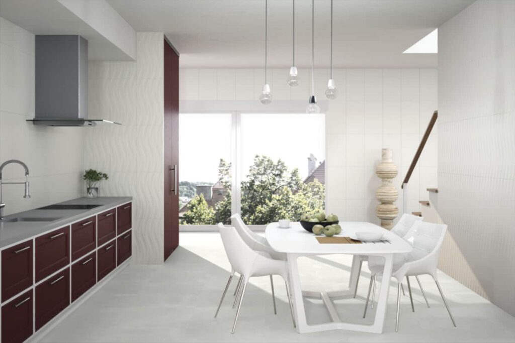 suelo para cocina blanca de Pavimarsa